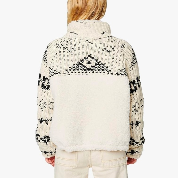 NEW Blank NYC Feeling Cozy Sherpa Sweater Jacket S - Picture 3 of 14